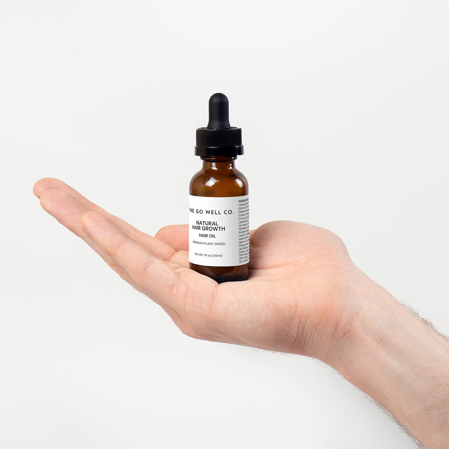 100% Natural Hair Growth Oil 1 fl oz - The Go Well Co.
