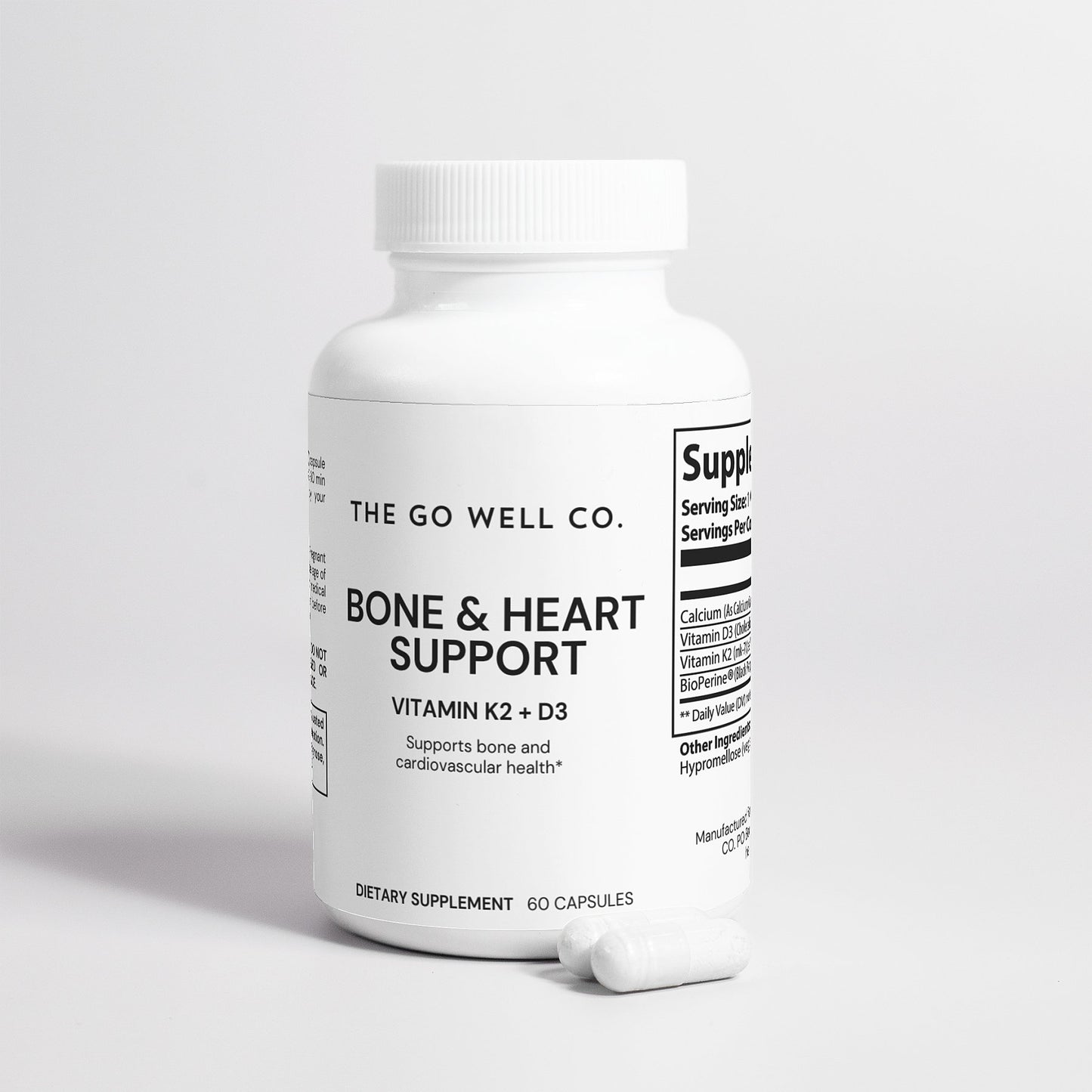 Bone & Heart Support Qty 60 Caps - The Go Well Co.