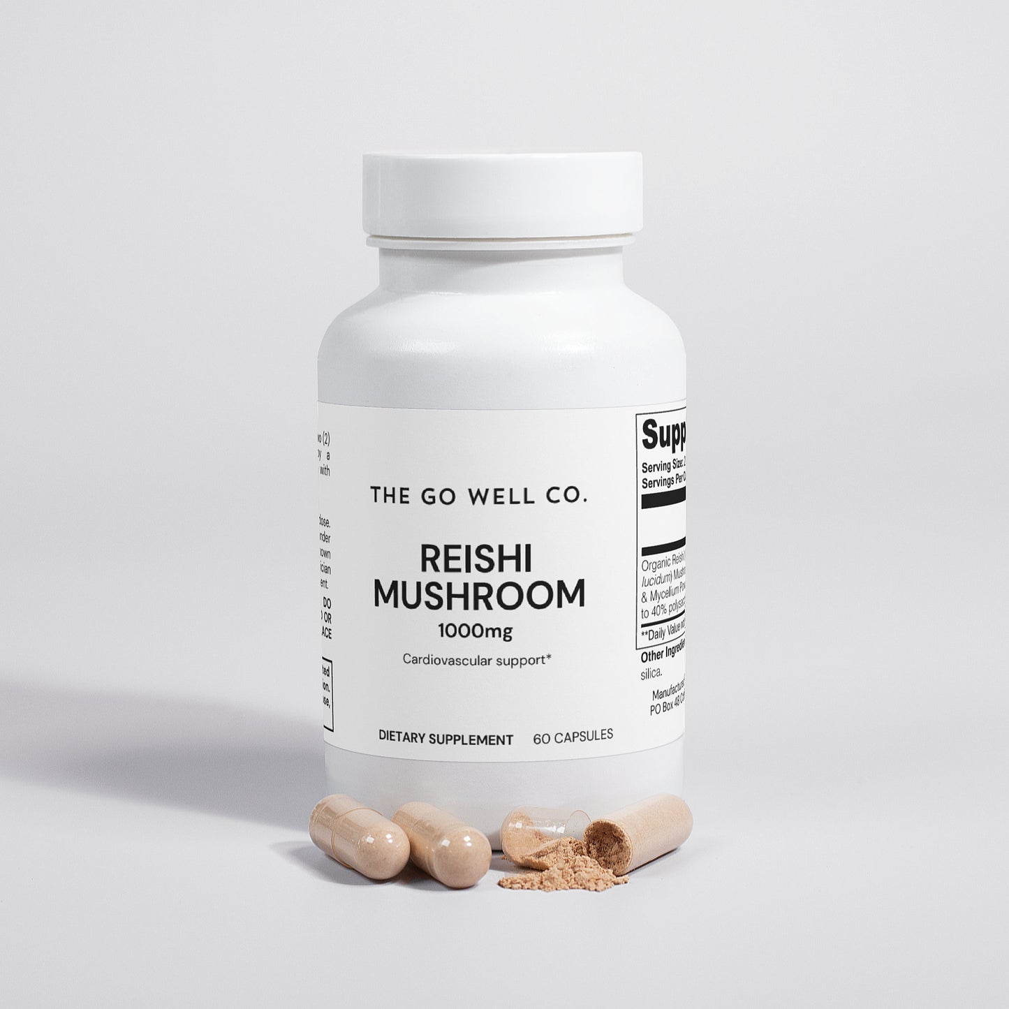 Organic Reishi Mushroom 1000mg Qty 60 Caps