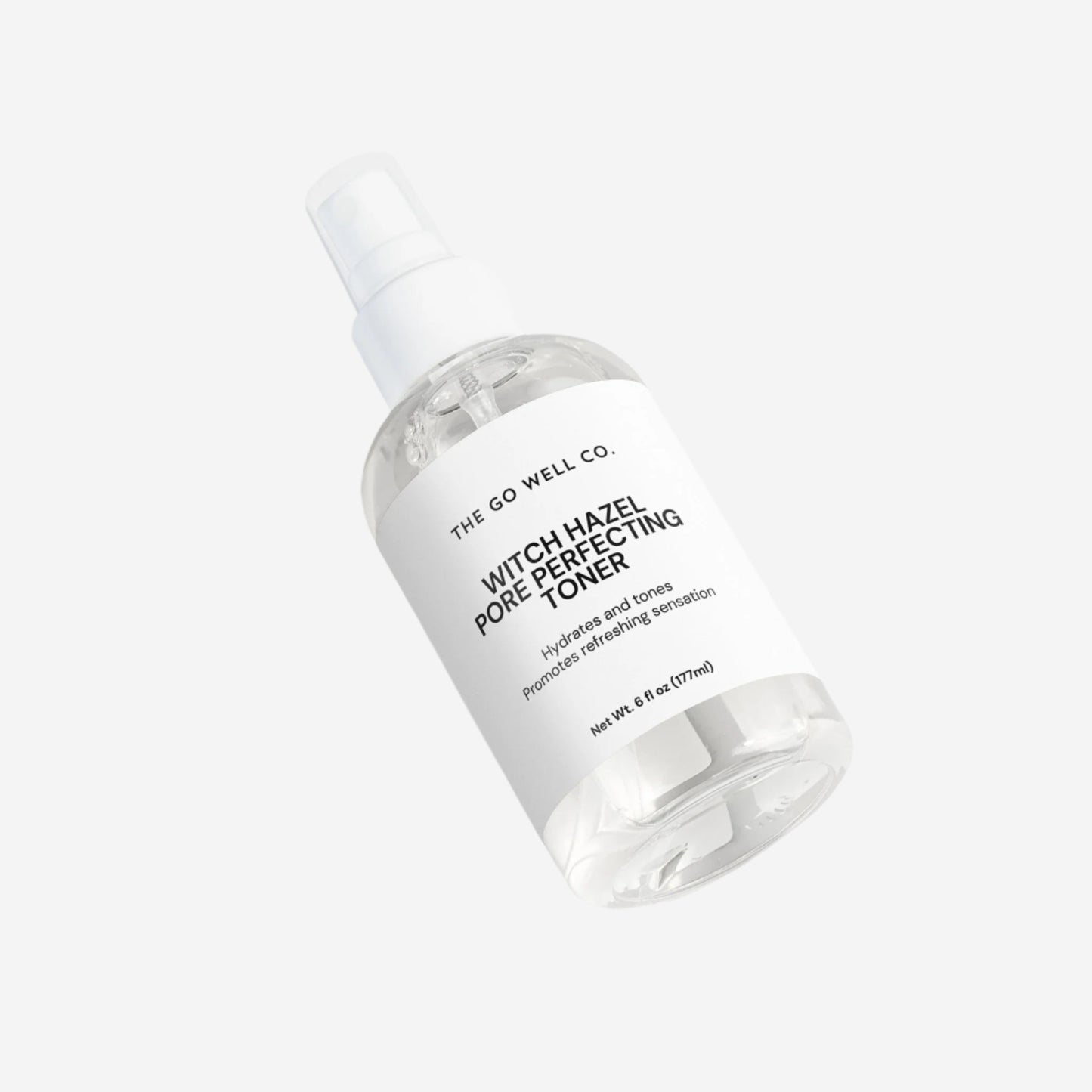 Bottle of The Go Well Co. Witch Hazel Pore Perfecting Toner on a white background