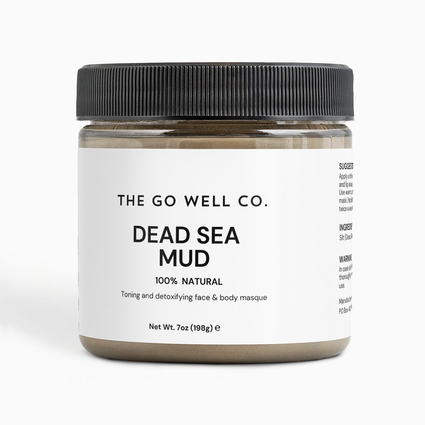 Dead Sea Mud Mask 7 oz (198g) - The Go Well Co.