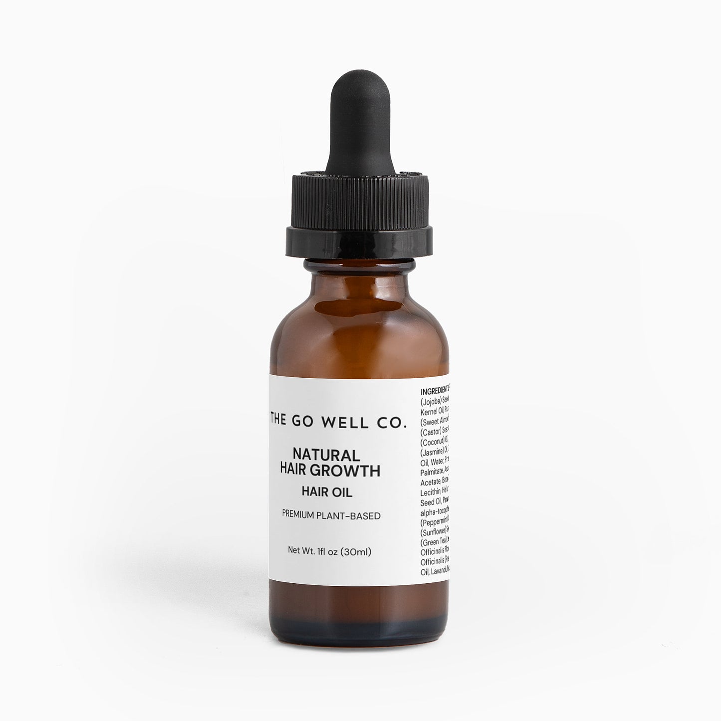 100% Natural Hair Growth Oil 1 fl oz - The Go Well Co.