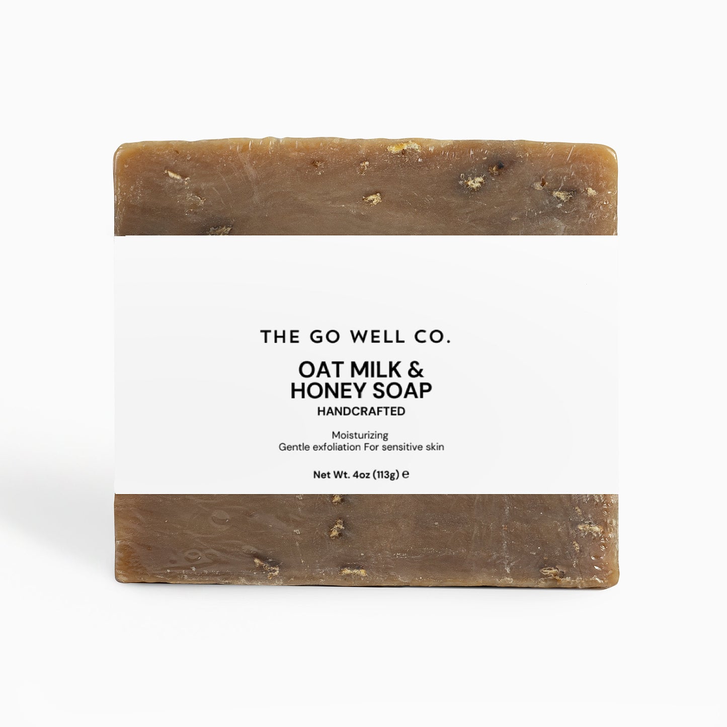 Bar of soap from The Go Well Co. with a white background