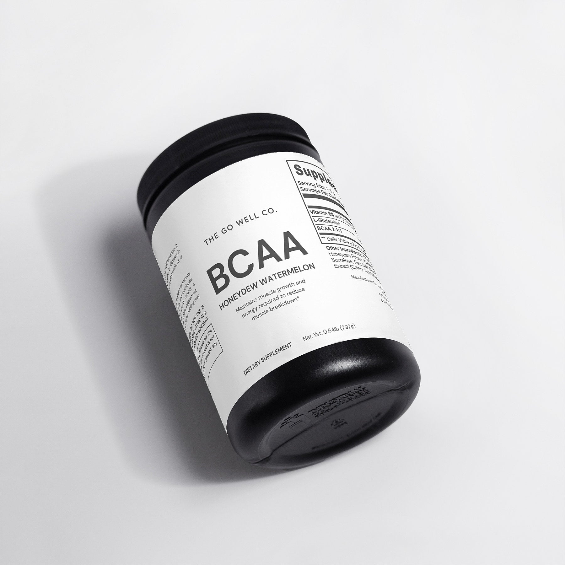 BCAA Post Workout Powder (Honeydew/Watermelon) 0.64lb (292g) - The Go Well Co.