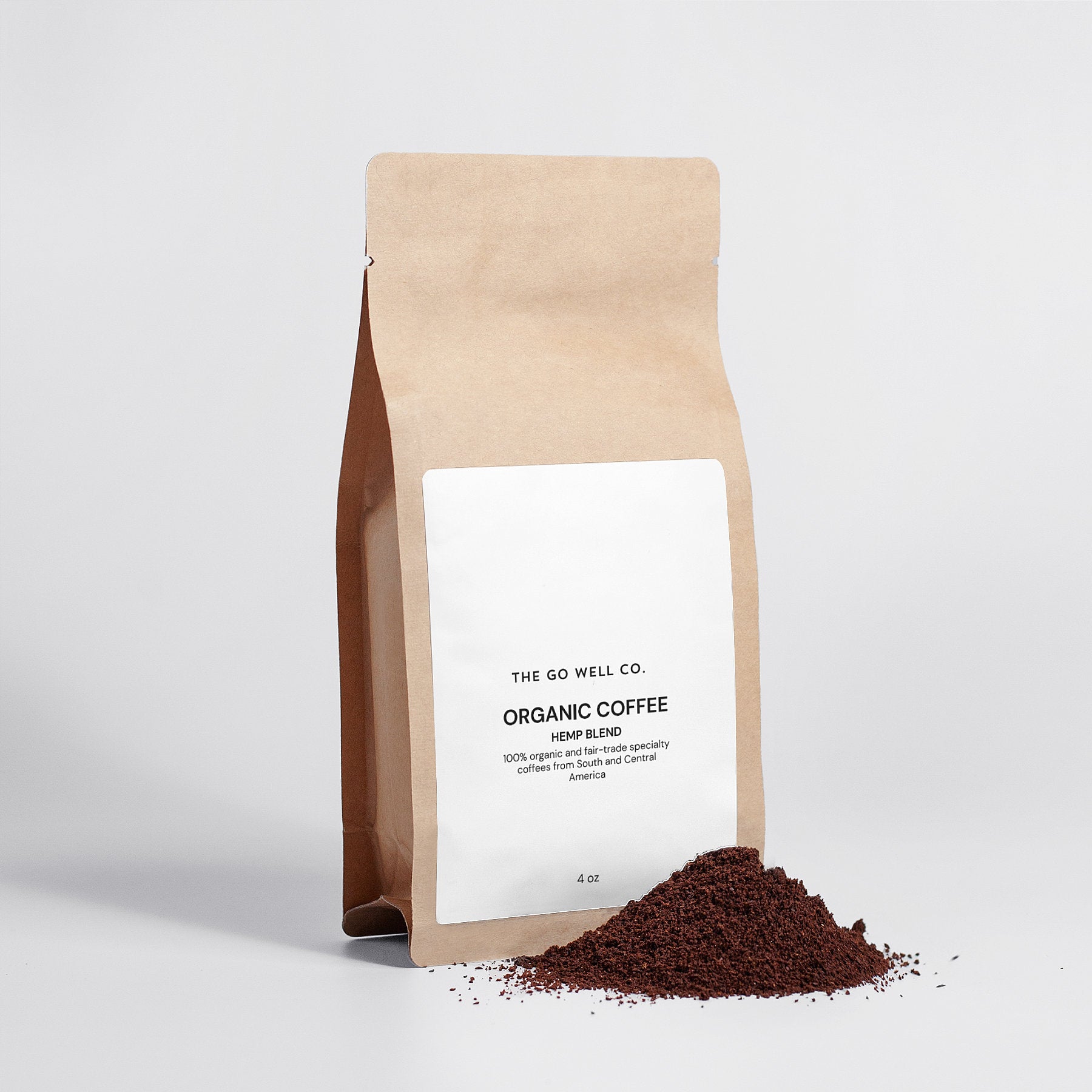Hemp Coffee Blend - Medium Roast 4oz (113g) - The Go Well Co.