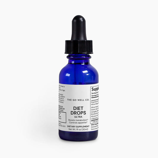 A bottle of herbal Diet Drops