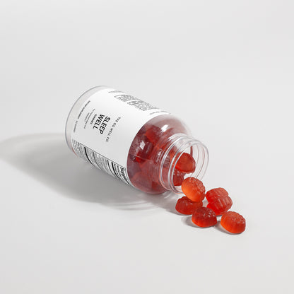 Sleep Well Gummies (Adult) Passionfruit Flavor Qty 60 - The Go Well Co.