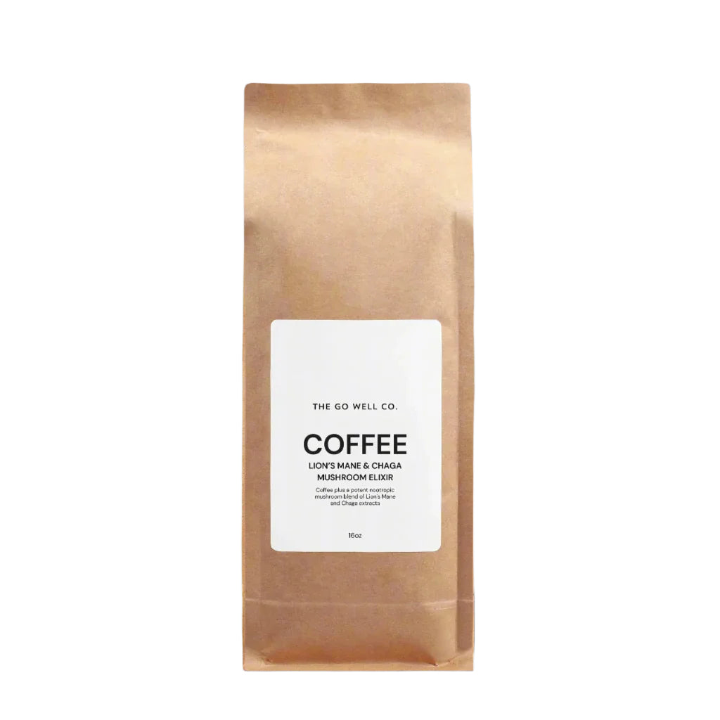Mushroom Coffee ELIXIR - Lion’s Mane & Chaga 16oz (450g) - The Go Well Co.