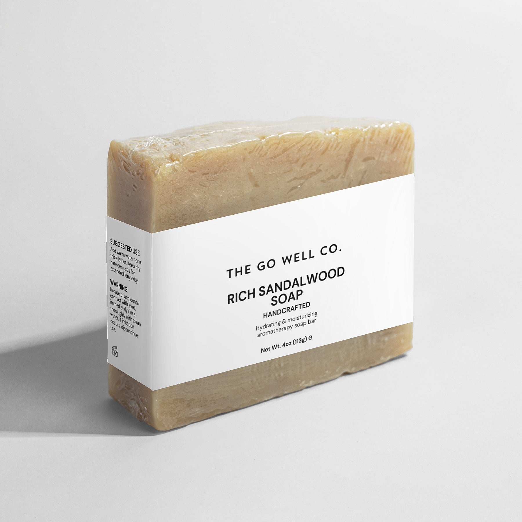 Handcrafted Rich Sandalwood Soap - The Go Well Co.