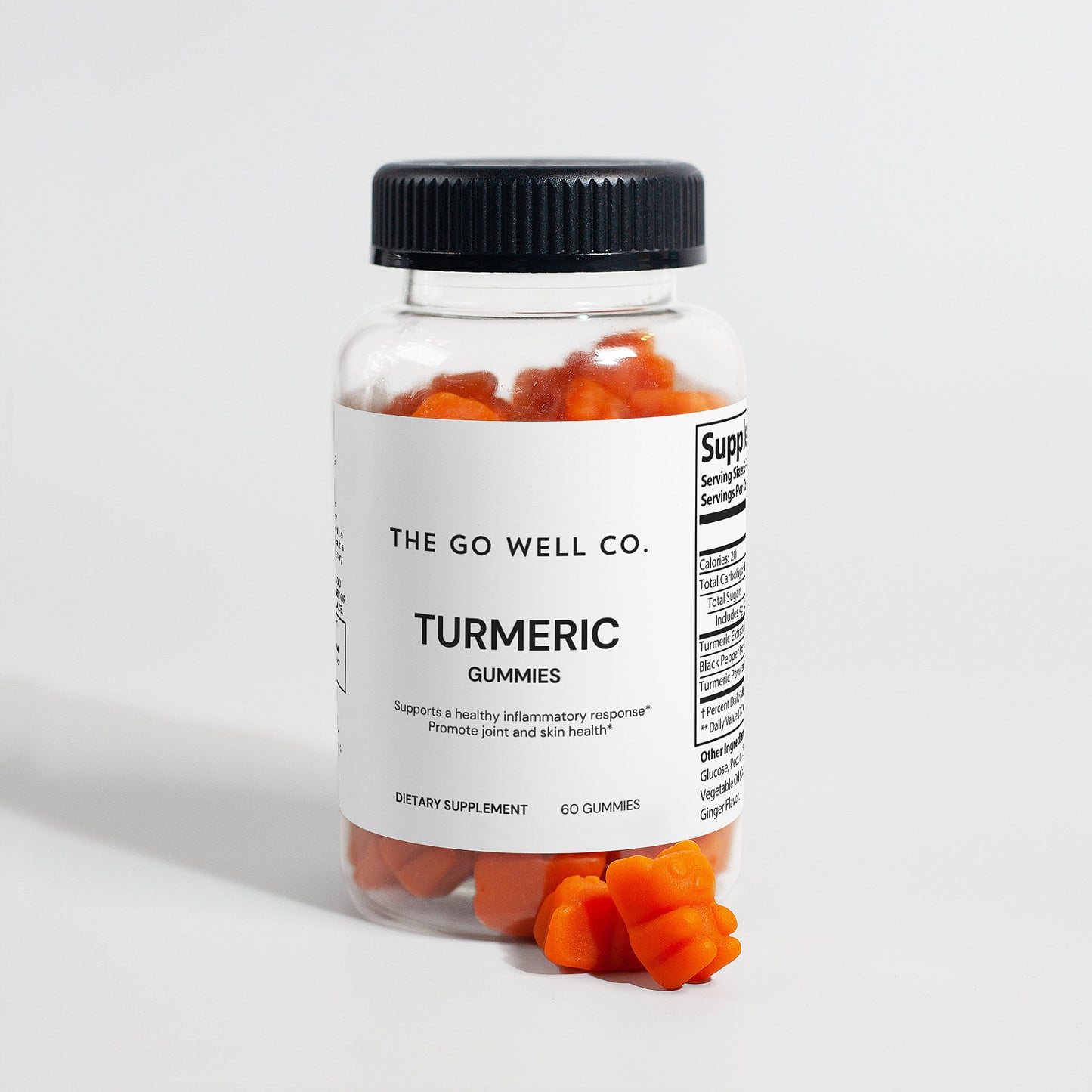 Turmeric Gummies Qty 60 - The Go Well Co.