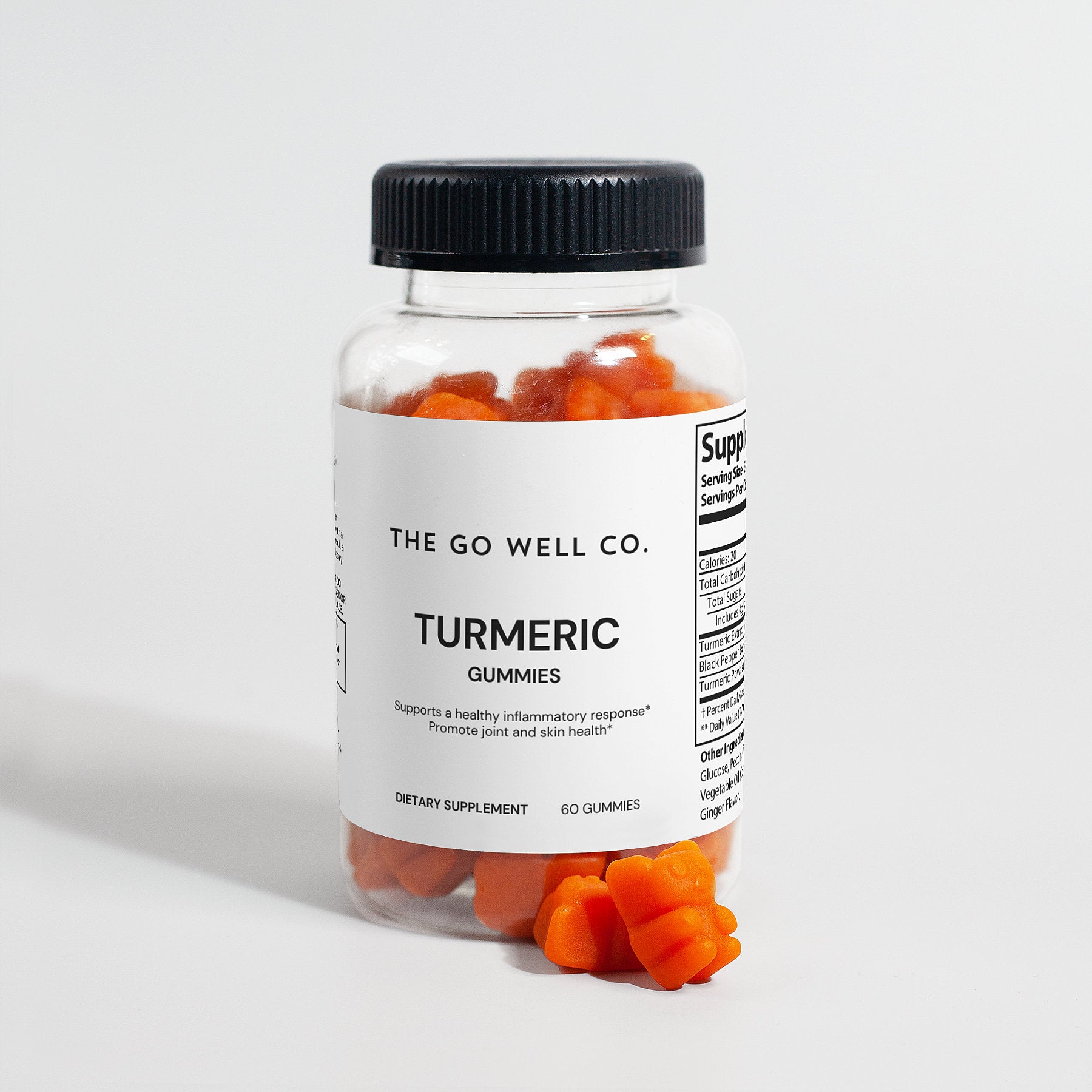 Turmeric Gummies Qty 60 - The Go Well Co.