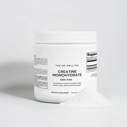 Creatine Monohydrate Powder 0.55lb (250g) - The Go Well Co.