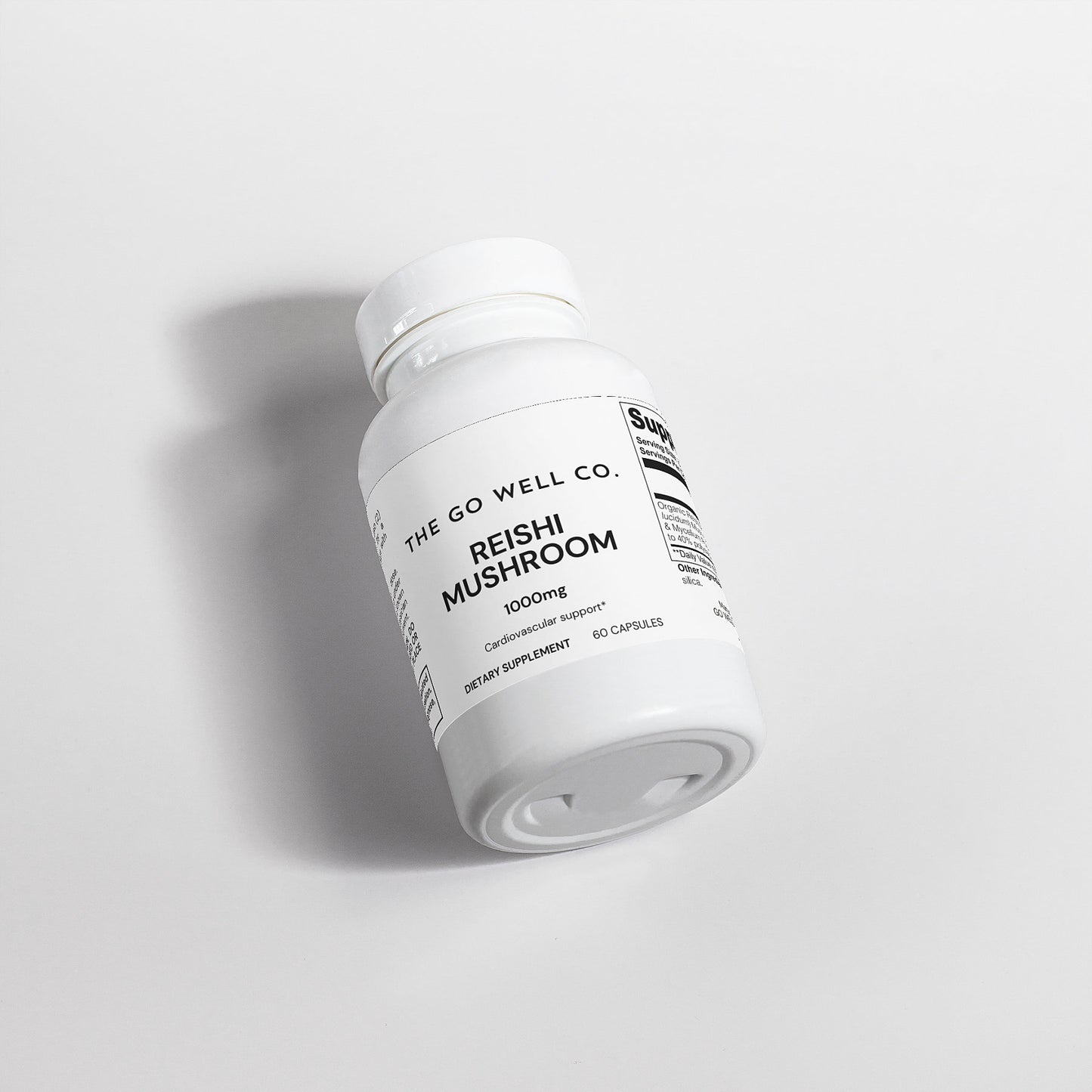 Reishi Mushroom 1000mg Qty 60 Caps - The Go Well Co.