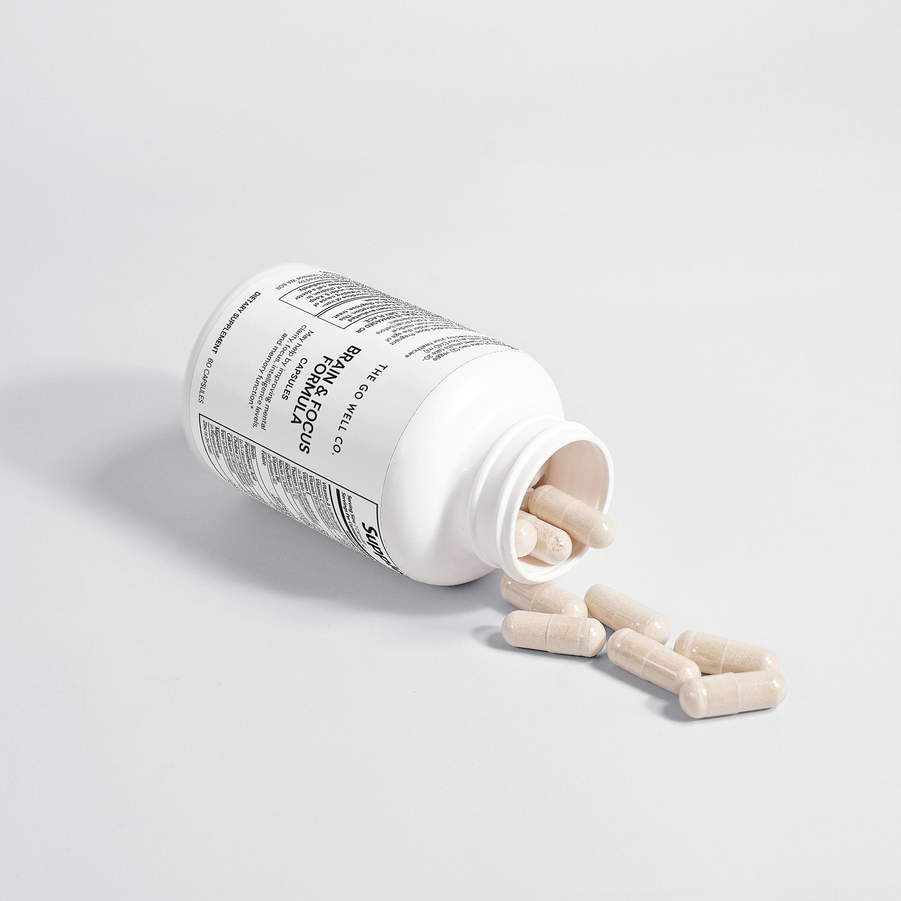 Brain & Focus Formula Qty 60 Caps - The Go Well Co.