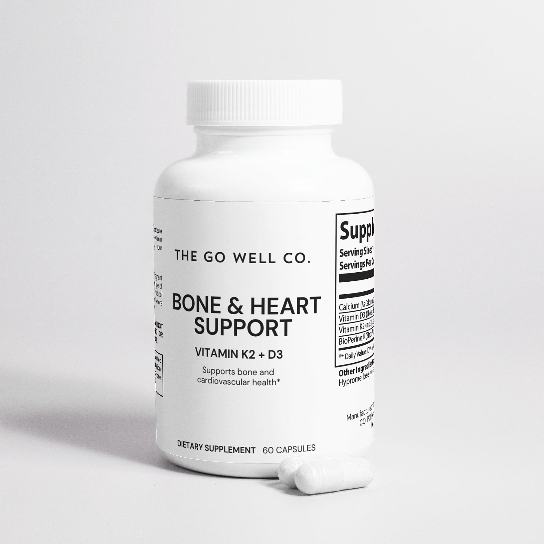Bone & Heart Support Qty 60 Caps - The Go Well Co.