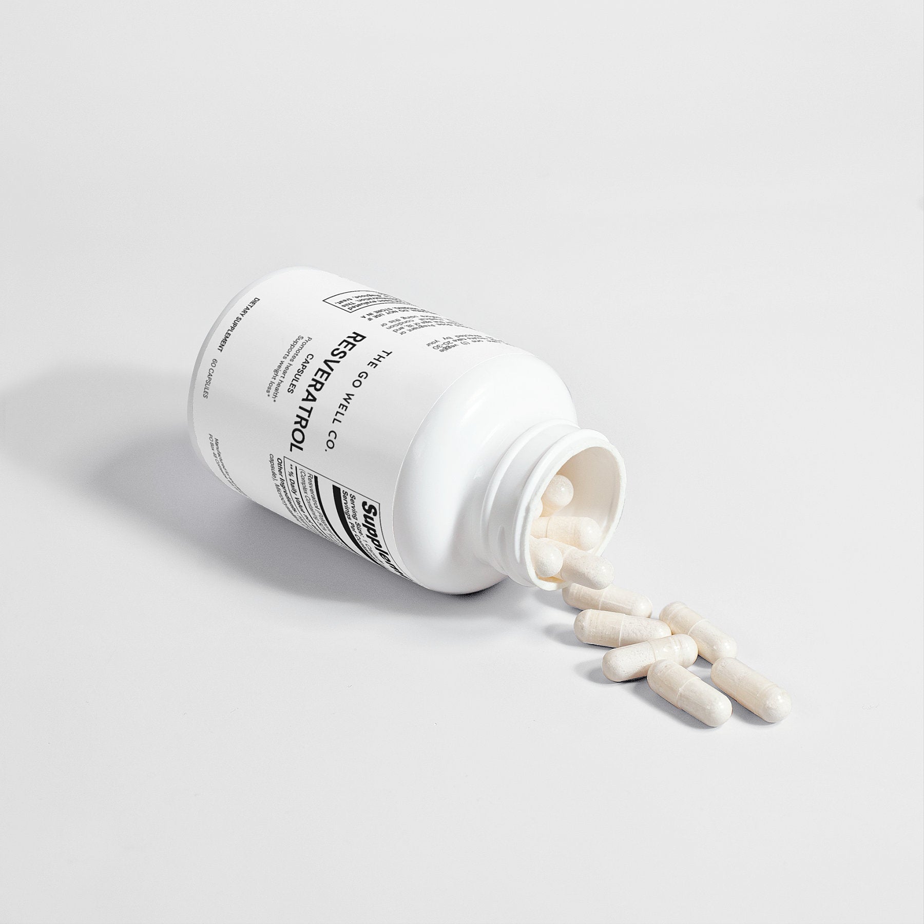 Resveratrol Qty 60 Caps - The Go Well Co.