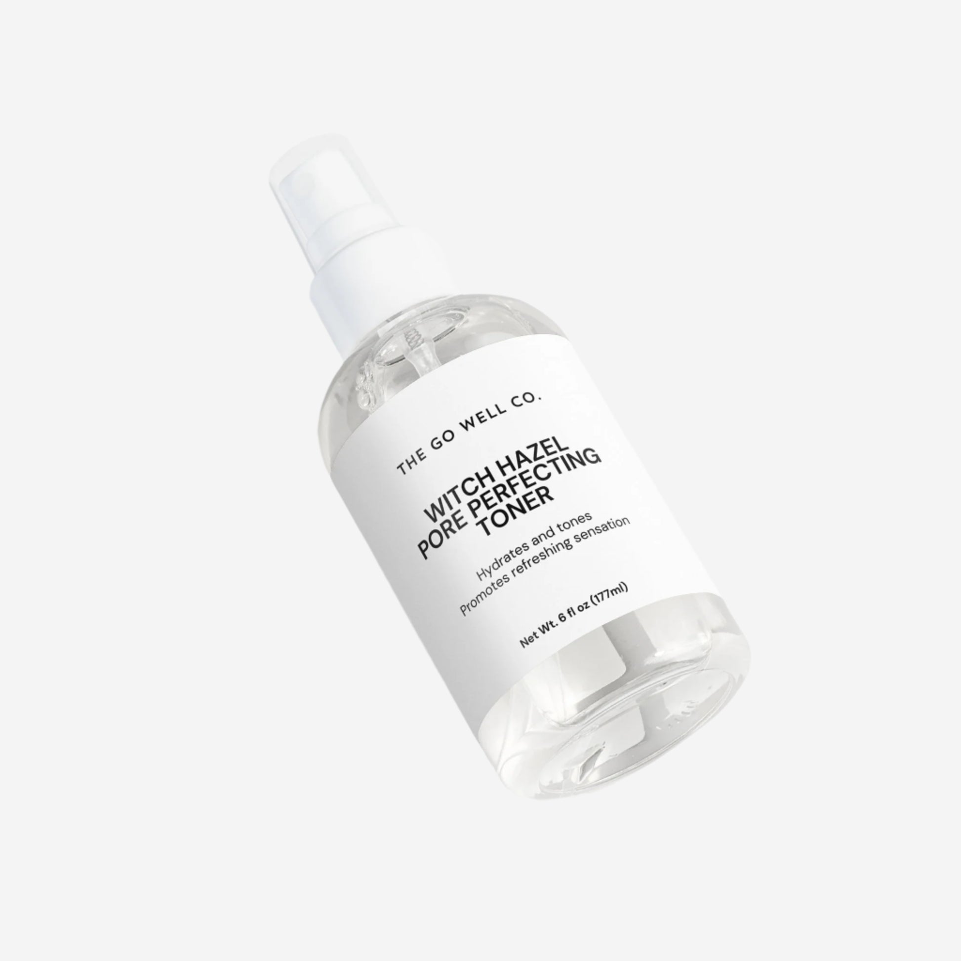 Bottle of The Go Well Co. Witch Hazel Pore Perfecting Toner on a white background