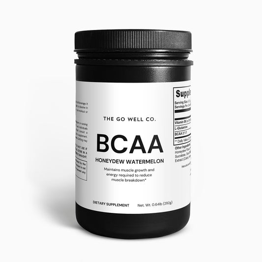 BCAA Post Workout Powder (Honeydew/Watermelon) 0.64lb (292g) - The Go Well Co.