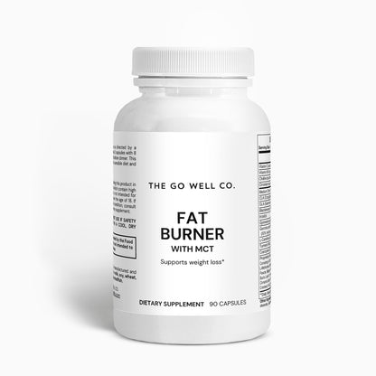 Bottle of Fat Burner Capsules by The Go Well Co.