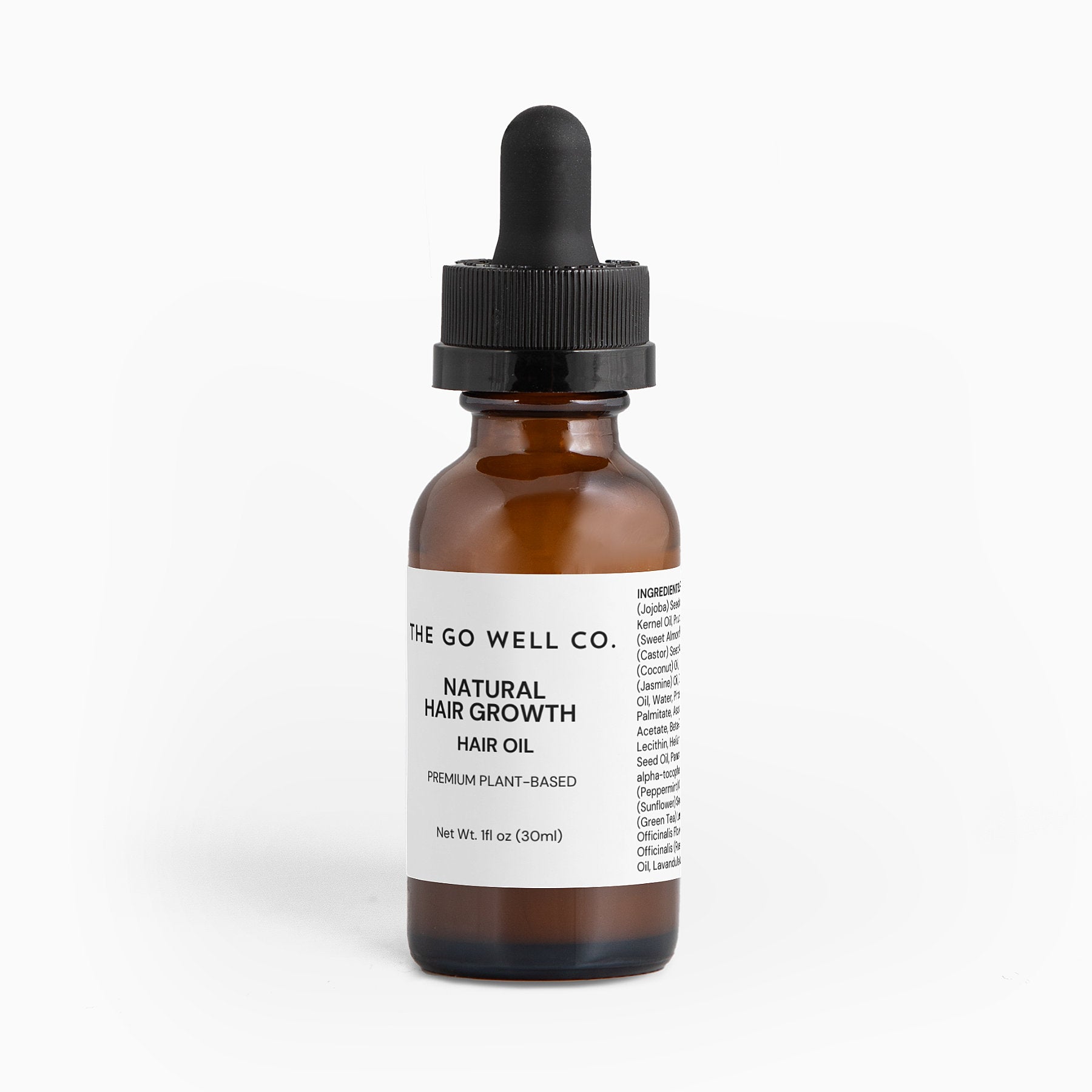 100% Natural Hair Growth Oil 1 fl oz - The Go Well Co.