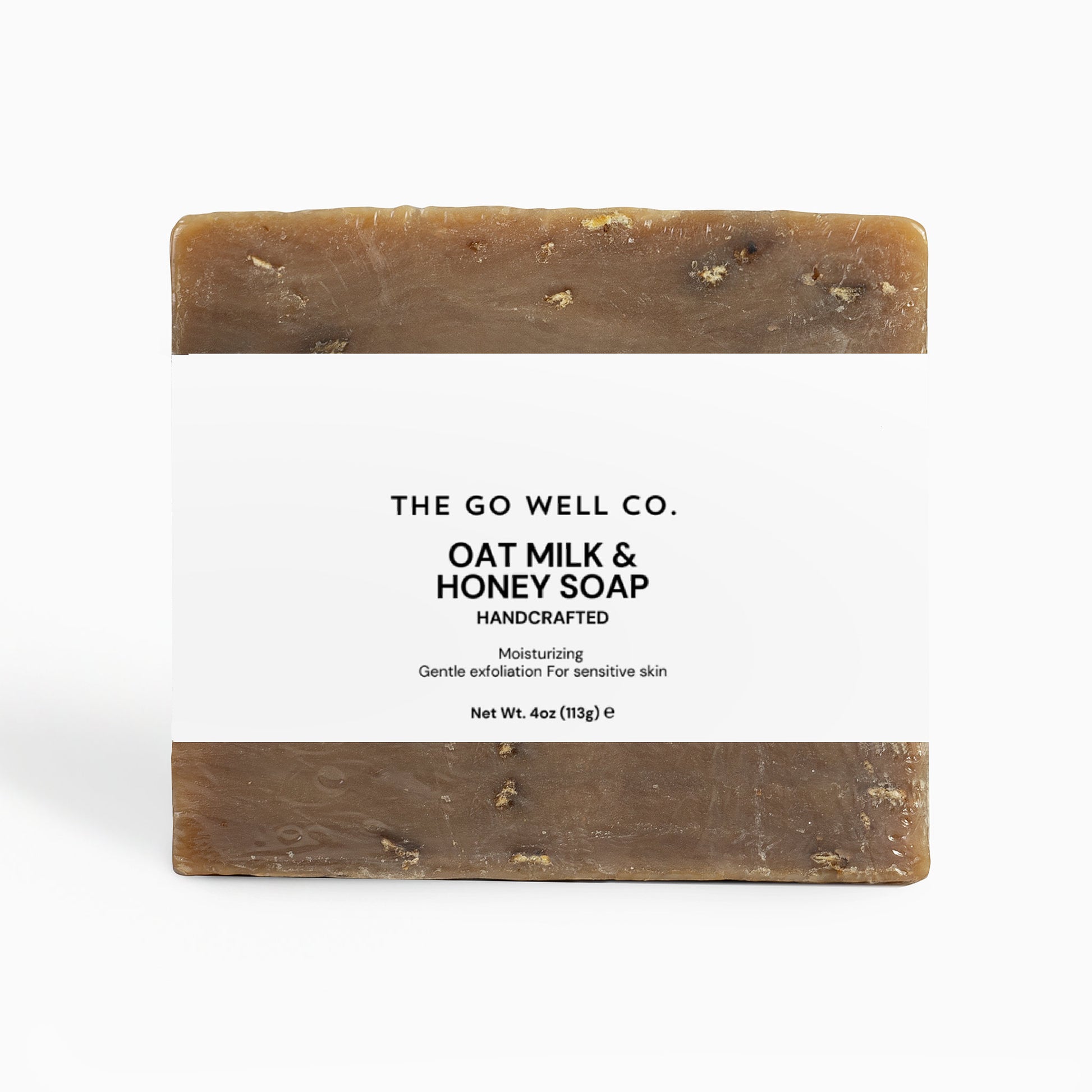 Bar of soap from The Go Well Co. with a white background