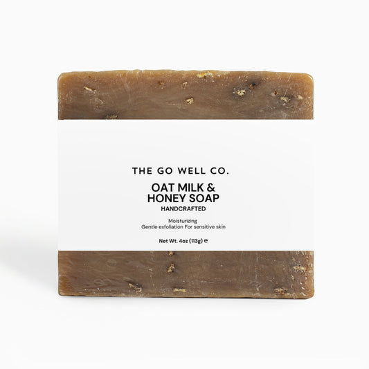 Bar of soap from The Go Well Co. with a white background